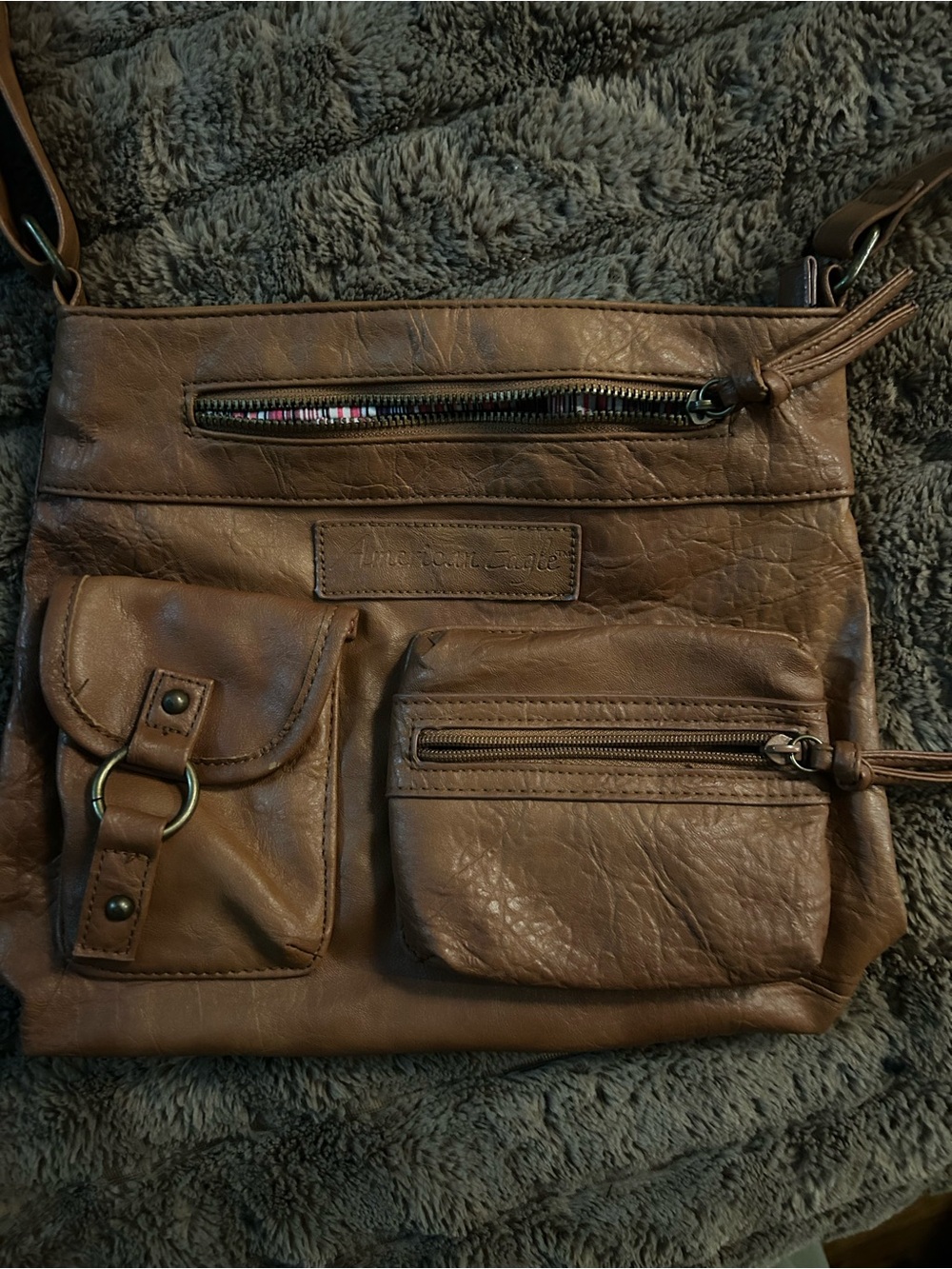 American Eagle Outfitters Brown Crossbody Bag
